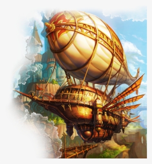 Improves The Speed Of Zeppelin By 2 Miles Per Hour - Steampunk Art Airship