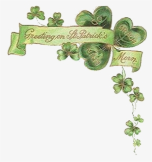 St Patrick's Day Png File Graphics - Vintage Irischen Morgen-st Patrick Tageskarte Karte