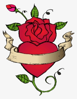 Image Heart Tattoos Transparent Png Images - Tattoo Flower And Heart Png