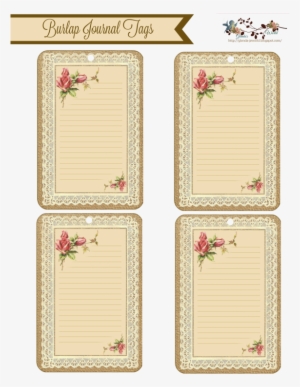 Burlap Journal Cards By Glenda%40glenda%27s World- - Paper