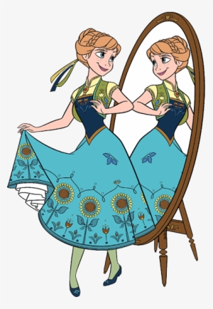 Birthday Present Anna Looking In Mirror - Biglietti Auguri Da Stampare Gratis