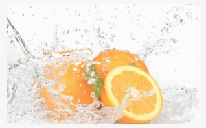 Fruit Water Splash U - Water Splashing Of Orange