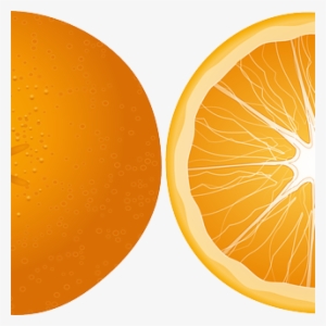 Orange - Half Orange Transparent