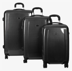 Mline 3p Carbon Black Luggage Png Image - Luggage Transparent Png