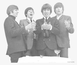 The Beatles Wallpaper Containing A Business Suit, A - The Beatles