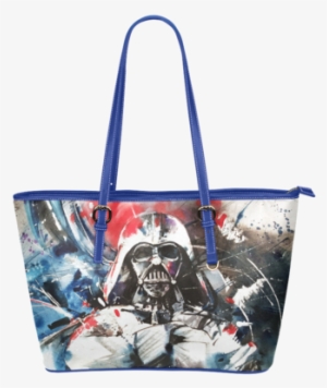 Darth Vader Watercolor Print Authentic Pu Leather Tote - Darth Vader Wallpaper Full Hd