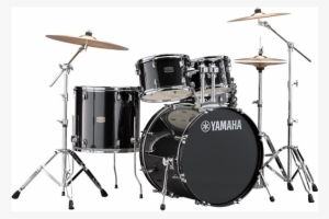 Yamaha Rydeen Standard Drum Set In Black Glitter With - Sonor 503 Drum Kit