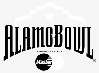 Alamo Bowl Presented By Mastercard Logo Black And White - Alamo Bowl