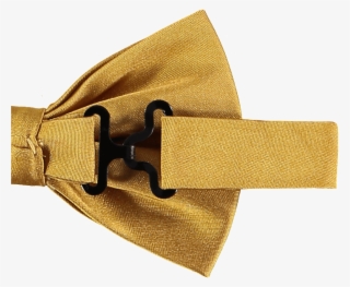 Gold Silk Bow Tie - Belt Buckle