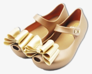 Gold With Double Gold Bow - Sandal
