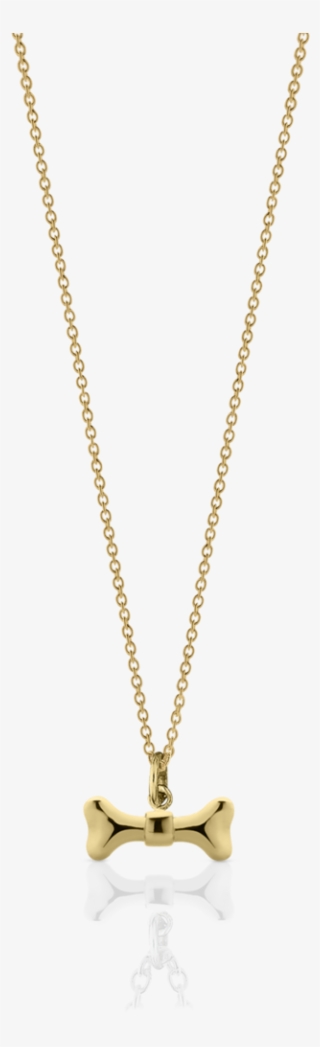 Bone Bow Charm Necklace - Locket