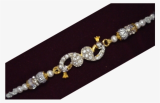 Designer Silver Peacock Rakhi For Kids - Pure Silver Rakhi Designs