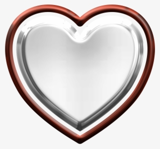 Silver Hearts Png - Red Silver Heart