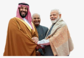 Modi And Mohammed Bin Salman And Ram Nath Kovind - استقبال محمد بن سلمان في الهند