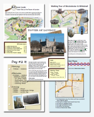 Sample Pages From The Tudor London Journey Planner - Tower Of London