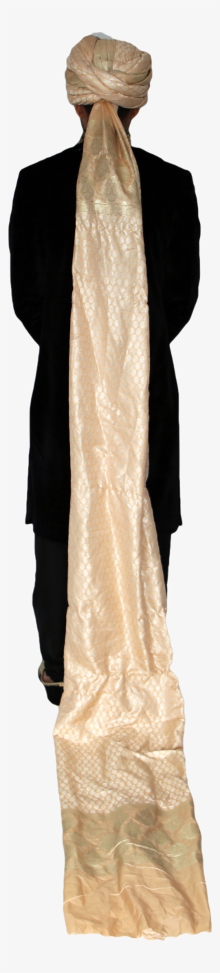 Gold And Champagne Patterned Turban Safa Hat - Cape