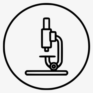 Graphic Black And White Library Microscope Clipart - Line Art