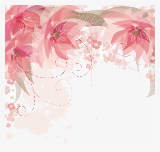 Pink Flowers Flower Border Png Free Photo - Pink Flower Border Png