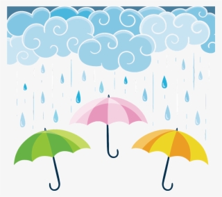 Ftestickers Sticker - Umbrella With Rain Png