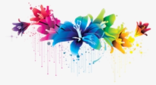 Flowers Vectors Png Transparent Images - Blue Floral Vector Png
