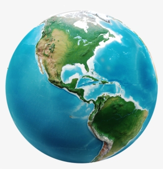 World Globe - If All Water On Earth Disappeared