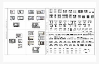 Bedroom Furniture Cad Block Collection Dwg - Furniture