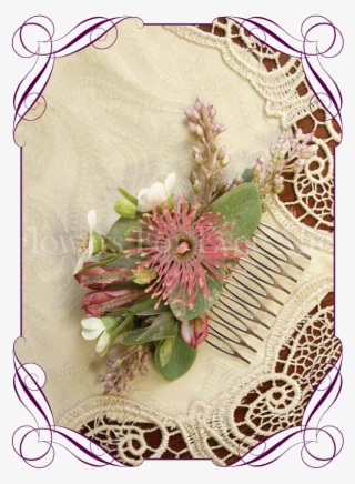 Native Hair Comb Flowers For Ever After Artificial - Silk Native Australian Flowers
