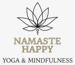 Namaste Happy - Line Art