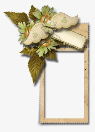 Autumn / Fall Frame With Blank Tag Clip Art - Picture Frame