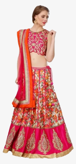 Red Bridal Lehenga Png Free Image Download - Blouse