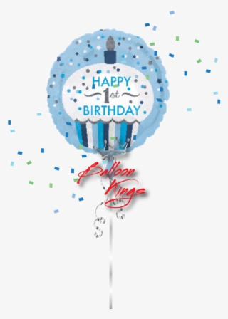 1st Birthday Little Boy Cupcake - 1st Birthday