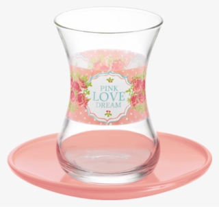 Lav Turkish Tea Glass Set-pink Love Dream Grand Bazaar - Vase