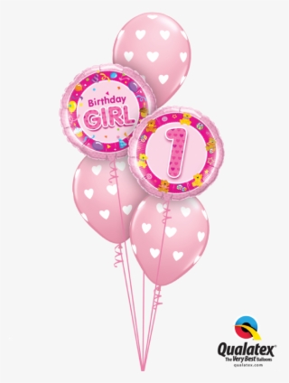 First Birthday Balloon Classic Display Bouquet - Balloon