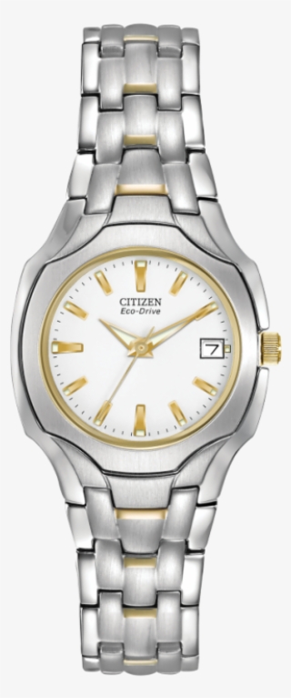 Two Tone Silhouette - Eco Drive Citizen Titanium Women