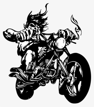Wall Decal Sticker Motorcycle Label - Ghost Rider Vector Free