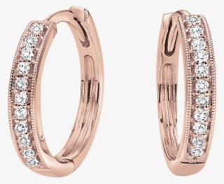 10k Rose Gold Diamond Mixable Earring 1/8 Ctw - Earring