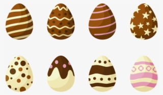 Chocolate Ovos Da Páscoa Icons Vector Download - Ovos De Chocolate Desenho