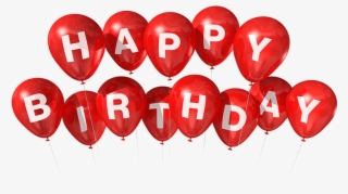 Happy Birthday Heart Balloons