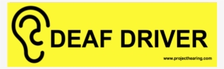 Deaf Driver Sticker - Riverbend Food Bank