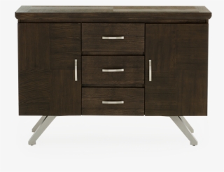 Image For Brown Buffet With Stainless Steel Foot From - Cabinetry