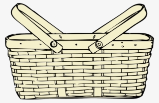 Picnic Blanket Coloring Page - Picnic Basket Clip Art