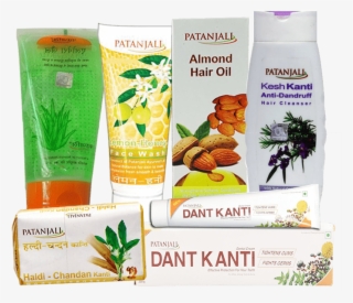 Patanjali Combo Of Almond Hair Oil , Dant Kanti Tooth - Patanjali Haldi Chandan Face Wash