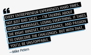 It Takes The Right Mindset, Perseverance, And Passion - Number