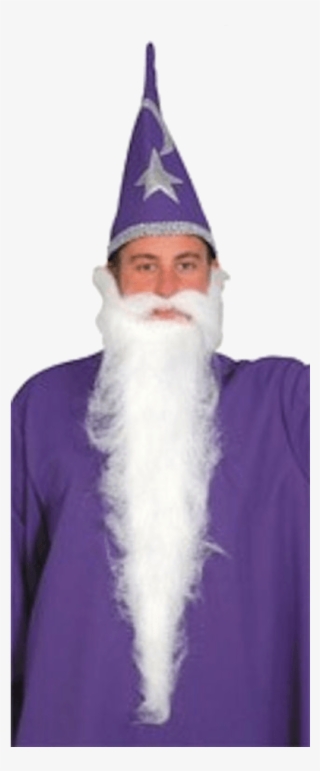 White Wizard Beard - Costume Hat
