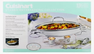 Cuisinart Stainless 13 1 2 Inch Oval Buffet Servers