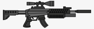 Sniper Clipart Machine Gun - Armas En 2d