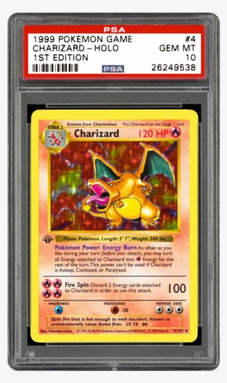 Psa Grading Uk - 1st Edition Charizard