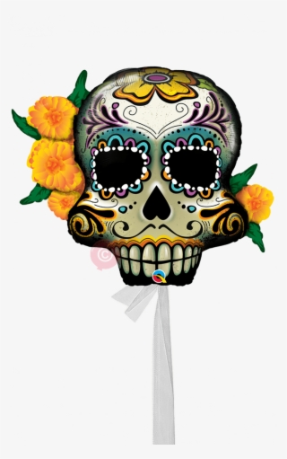 Day Of The Dead Skull-single Jumbo Balloons - Sugar Skull Birthday Balloons