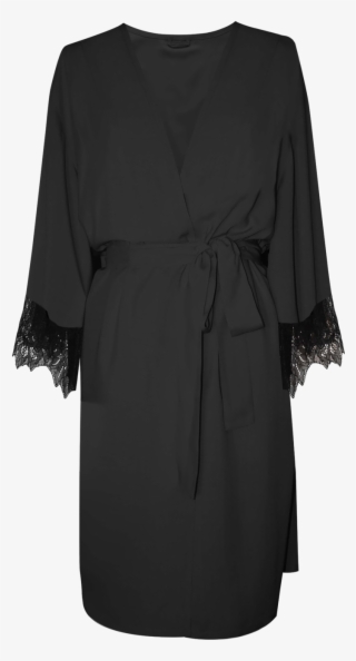 Ebony Lace Robe - Dress