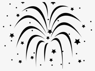 Celebration Clipart Firework - Fireworks Black And White Png